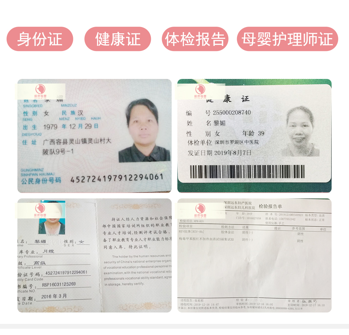 认证信息